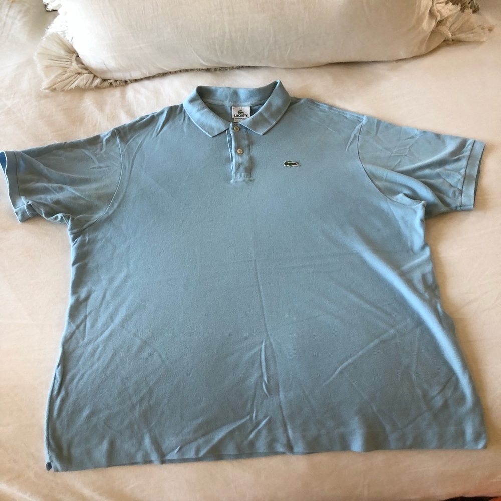 Light blue Lacoste polo XXL